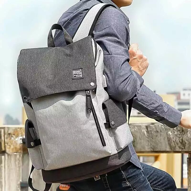Backpack Men's Trendy New Backpack Casual Middle and High School Student Schoolbag Computer Bag Men's Large Capacity Travel Bag