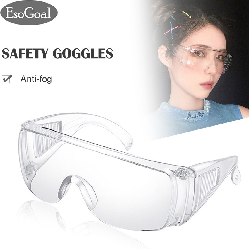 [Promotion!] EsoGoal Safety Goggles Effectively Anti Infection Eyes Shield Anti Droplets Safety Protective Glasses Protection Anti-fog Anti-splash Sand-proof Goggles Unisex Eye Shield Spectacles Outdo