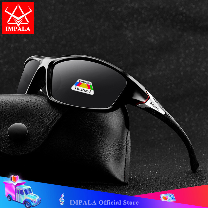 IMPALA PG1608W Fashion Outdoor Sports Polarized Anti Glare Sunglasses Men Women UV400 HD Lens Night Vision Sun glasses Outdoor Cycling Glasses for Men