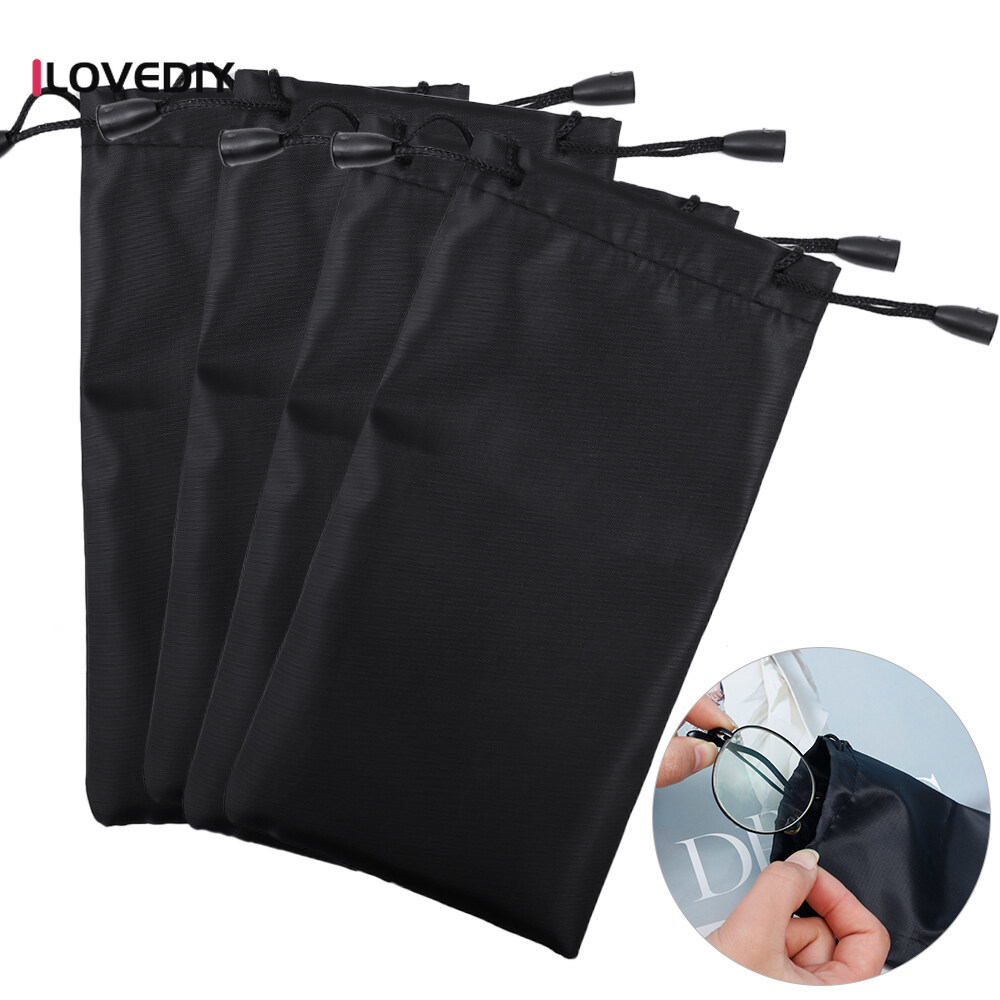1/5/10/pcs Soft Cloth Waterproof Sunglasses Bag Microfiber Dust Storage Pouch Glasses Carry Bag Portable Eyewear Case Container
