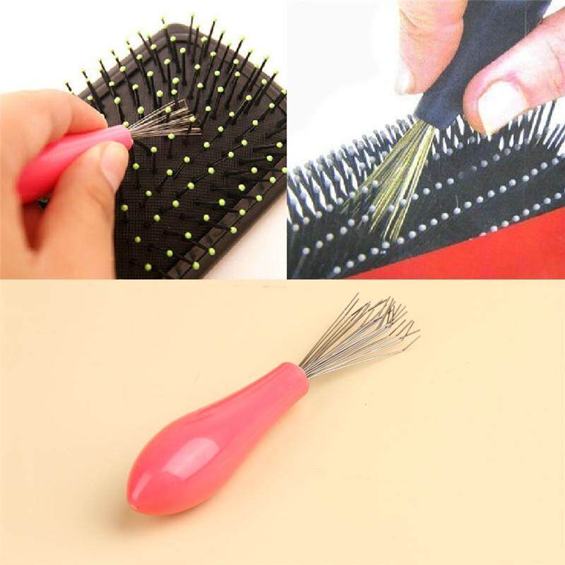 Cleaning Handle Comb, Hair Comb Brush, Hair Cleaner, Built-in Beauty Tools, Plastic Handle