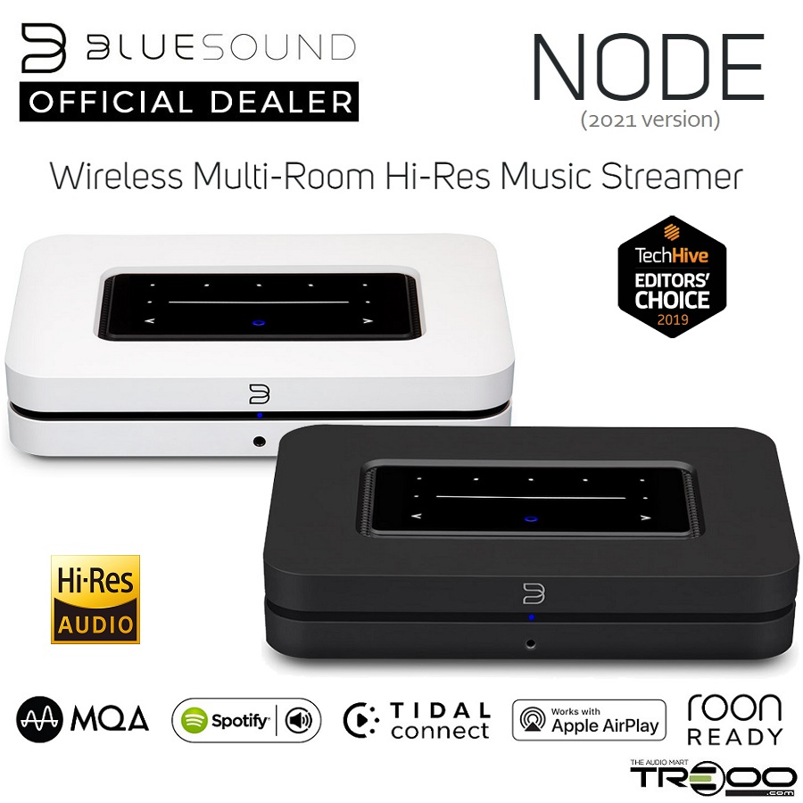 Bluesound NODE (2021 version) MQA Multi-Room Wireless Bluetooth/WiFi/Ethernet Network Streamer