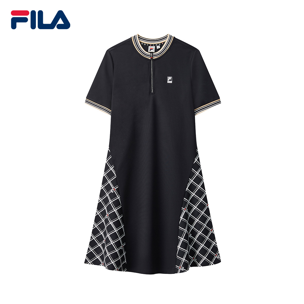 FILA x Maison MIHARA YASUHIRO Women's Logo Plaid Patchwork Dress