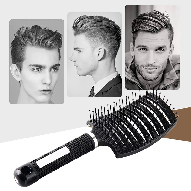 BEAUTYBIGBANG Large Curved Comb Hair Comb Curly Hair Ribs Shape Massage Makeup Large Plate Comb Hair Beauty Tools Hair Brush