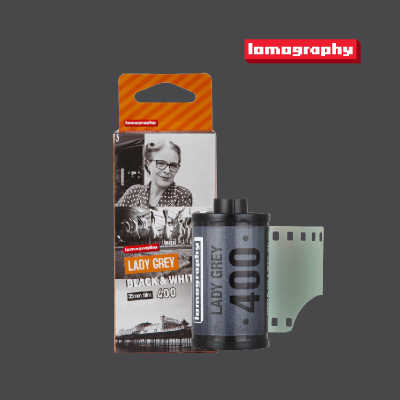 Lady Grey B&W ISO 400 Film - 3 rolls - 35mm and 120 format - Lomography Black and White Analogue Film