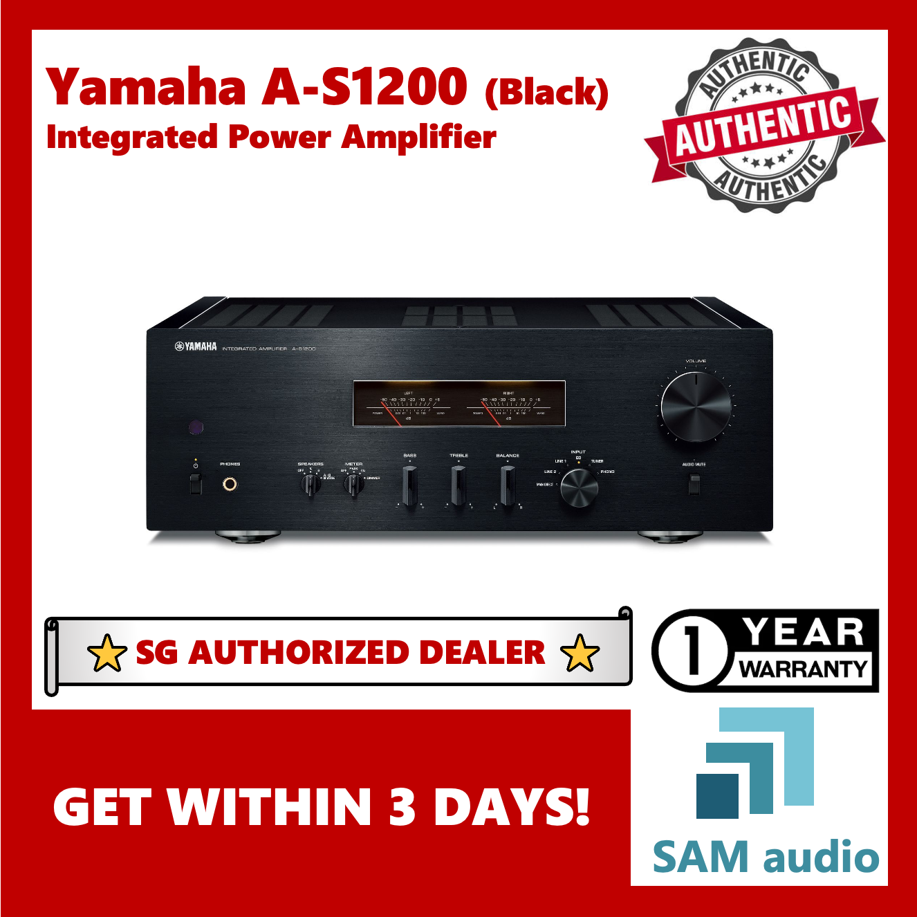 [?SG] Yamaha A-S1200 - Integrated Amplifier (AS1200)