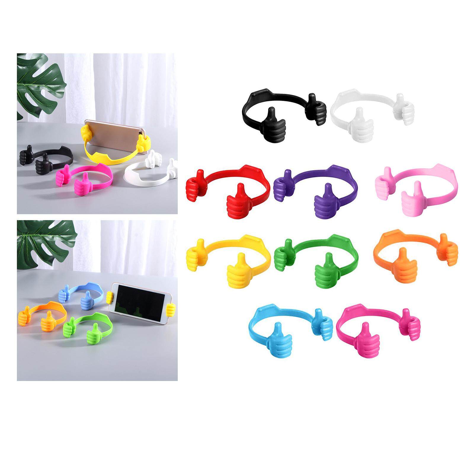 milageto 10Pcs Thumbs up Phone Holder Support Ornaments Smartphone for Watching Video