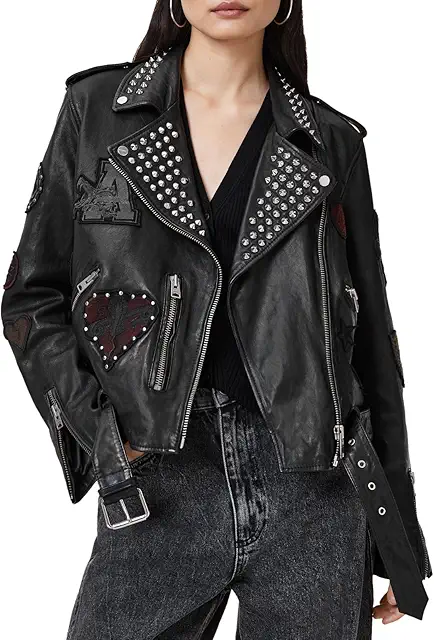 AllSaints womens College Biker