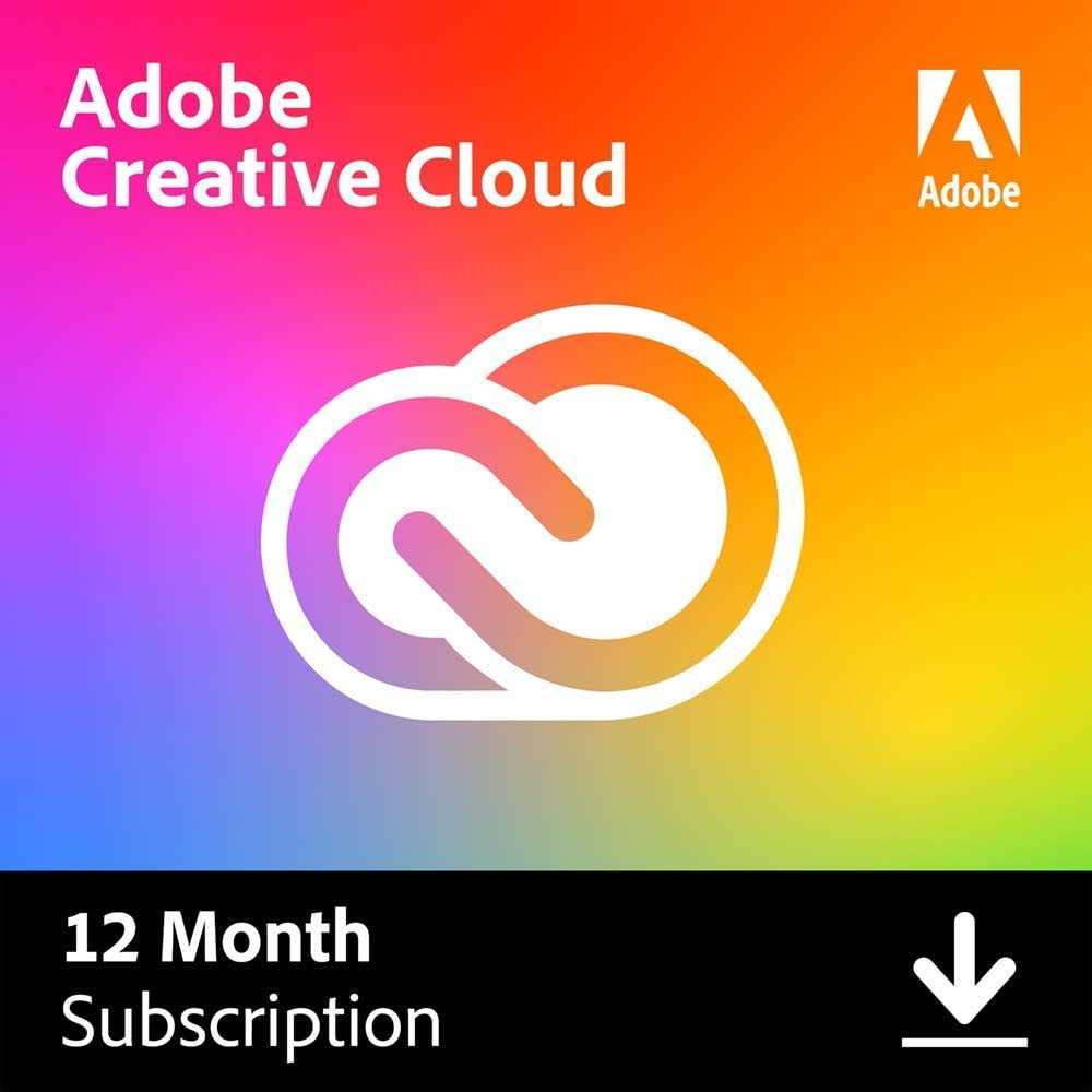 Adobe Creative Cloud | Entire Collection of Adobe Creative Tools Plus 100G Storage | 12-Month subscription with Auto-Renewal, PC/Mac